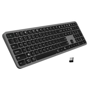 Slim Wireless Keyboard with in-Built Battery, Windows | Mac | iOS | Android