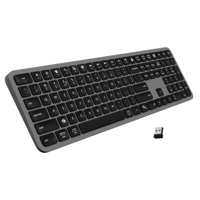 Slim Wireless Keyboard with in-Built Battery, Windows | Mac | iOS | Android